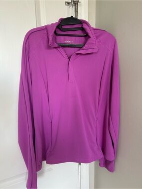 Mondetta Bright Pink Performance Quarter-Zip Top